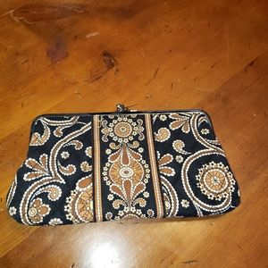 Vera Bradley kiss lock cafe late wallet